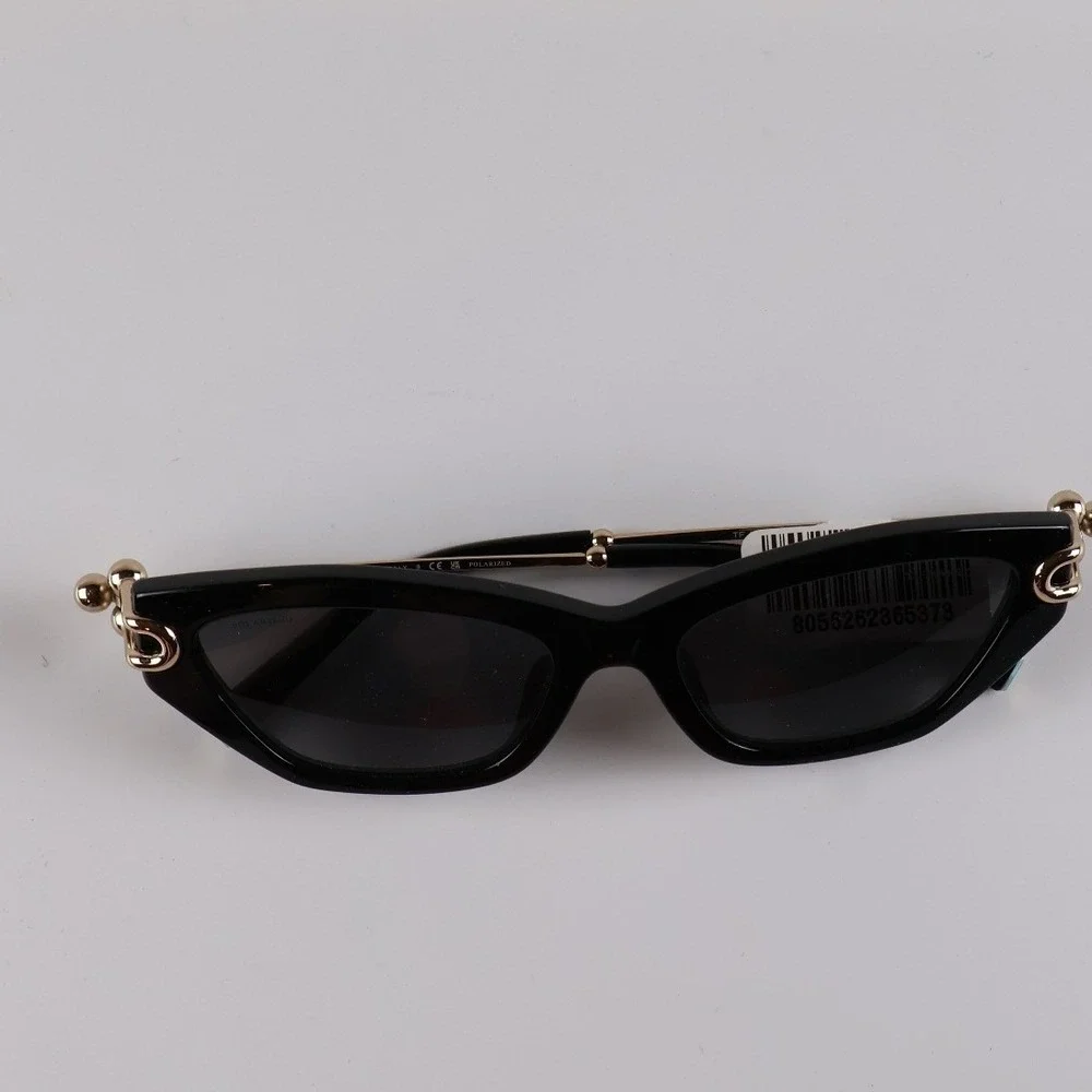 Tiffany & Co Sunglasses TF4231U Black Cat Eye Polarized Grey Lens NWT MSRP $513